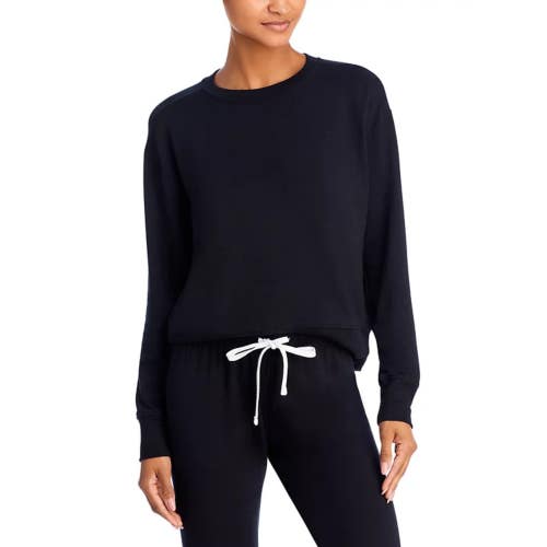 Splits59 Sonja Sweatshirt Women's Medium Black Fleece Stretch Crew Neck GBO3861