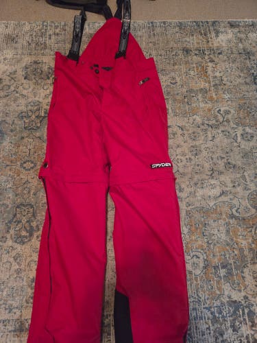 Red Men's Large Spyder Ski Pants (Used)