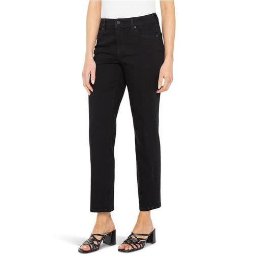 Liverpool Los Angeles Relaxed Skinny Jeans Womens 4X27 Black Rinse Denim GBO3901