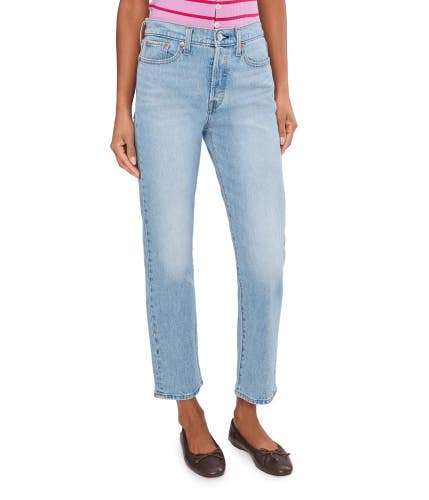 Levi's Premium Wedgie Straight Jeans Women's 27X28 Fully Baked Denim GBO3825