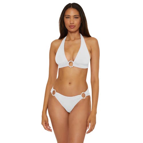Becca Marble Canyon Bikini Bottoms Women's Medium White Swimwear Beach GBO3677