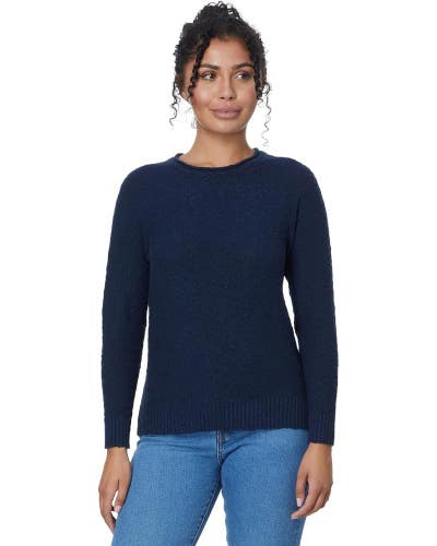 L.L.Bean Sweater Women's Small Navy Cotton Cotton Rollneck Pullover GBO3739
