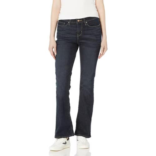 Signature By Levi Strauss & Co. Bootcut Jeans Women's 33X32 Indigo Denim GBO3834