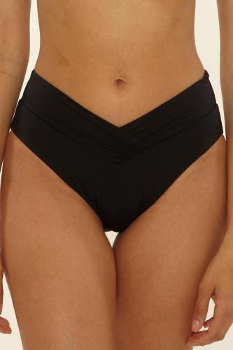 BECCA by Rebecca Virtue Bikini Bottom Women's Medium Black American Fit GBO3725