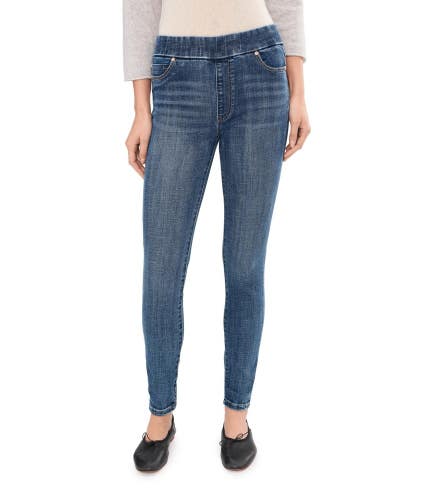 Liverpool Los Angeles Sienna Skinny Jeans Womens 0 Blue Mid Rise Pull On GBO3819