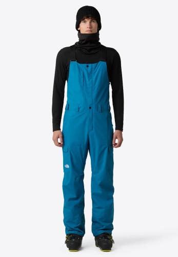 The North Face Freedom Bib Men's M Dusk Blue Waterproof Skiing Outerwear GBO3871