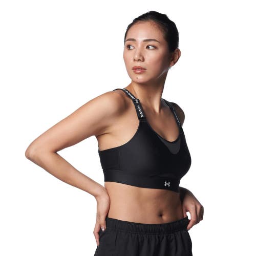 Under Armour Infinity High 2.0 Sports Bra Women's Medium Black Racerback FROG844