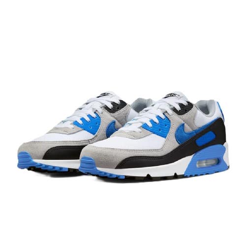 Nike Air Max 90 DM0029-122 Sneakers Men's 8 White Gray Lifestyle Shoes LIQ1749