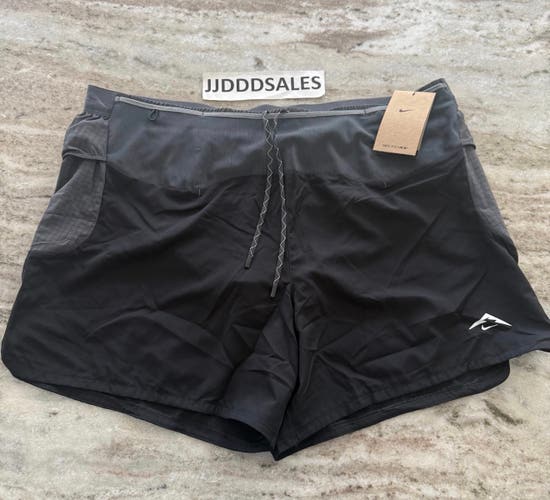 Nike Trail Second Sunrise 5" Running Shorts Dri-Fit ADV HJ3572-010 Black Men Small

New With Tags