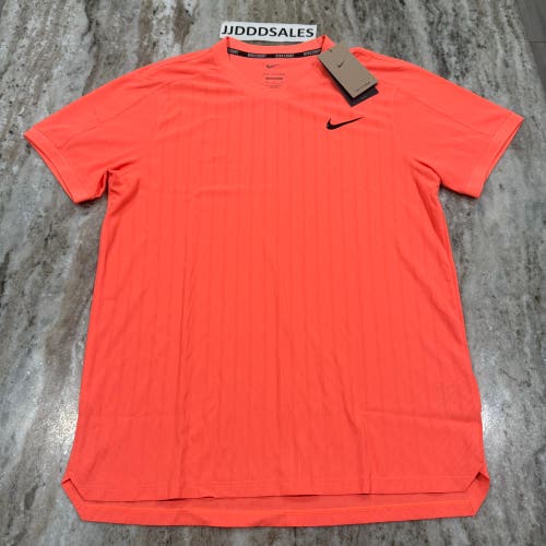 Nike Court Dri-FIT ADV Slam Tennis Top Bright Mango HM6712-873 Men's Sz M NWT
New With Tags