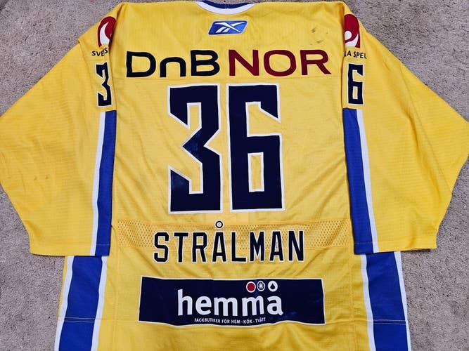 ANTON STRALMAN 2008 Team Sweden Ceska Pojistovna Cup Game Worn Hockey Jersey