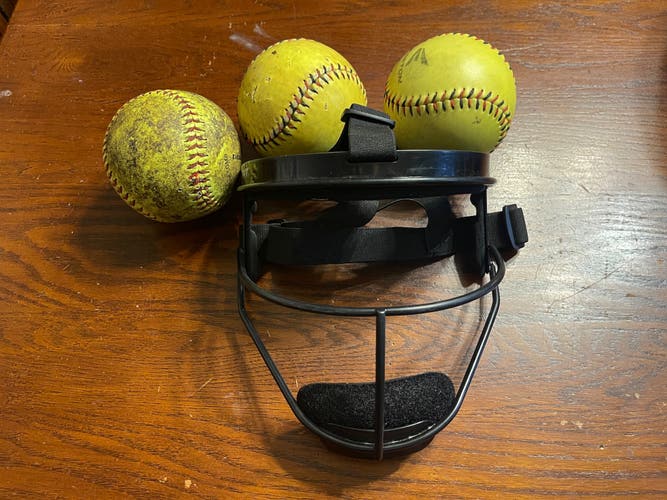 Rip-It softball face mask adult size black