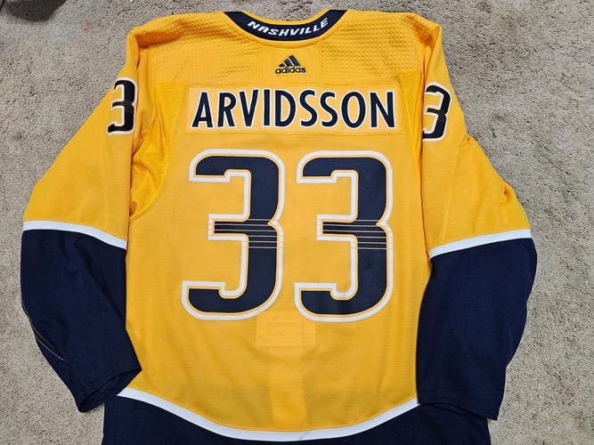 VIKTOR ARVIDSSON 18'19 Nashville Predators Set 2 Photomatched Game Worn Jersey