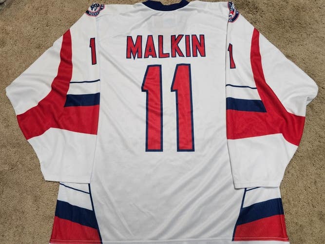 EVGENI MALKIN White Russia Brand New Hockey Jersey Size 54