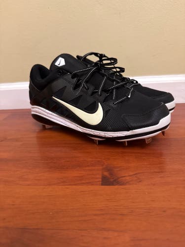 Black Women's Size 13.0 (W 14.0) Nike Hyperdiamond 4 Pro Low Top Metal (New)