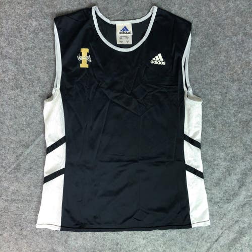 Vintage Idaho Vandals Womens Shirt Large Adidas Black Tank NCAA Track Sport A4