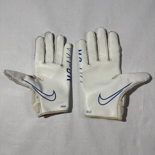 White Medium Nike Vapor Jet Gloves Size: XL White/Blue