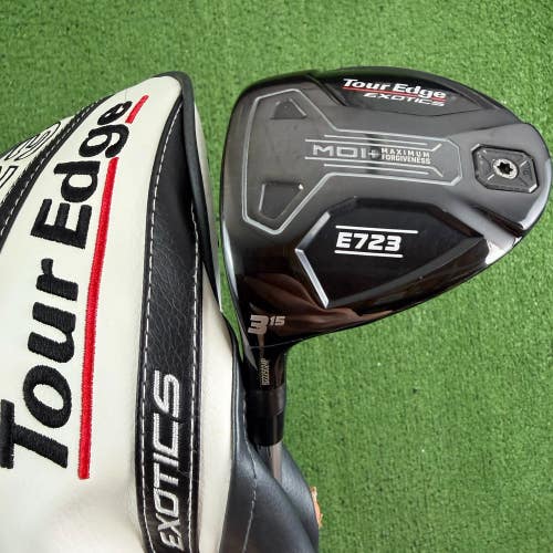 Tour Edge Exotics E723 3 Wood 15 Tensei Blue CK Series 65g Stiff Left Handed
