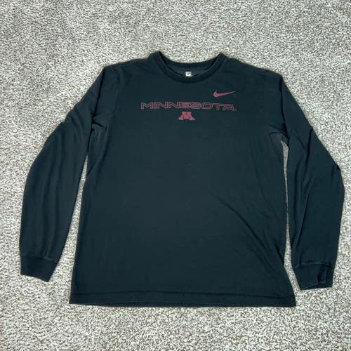 Minnesota Golden Gophers Shirt Mens Large NCAA Nike Long Sleeve Team Issued Logo