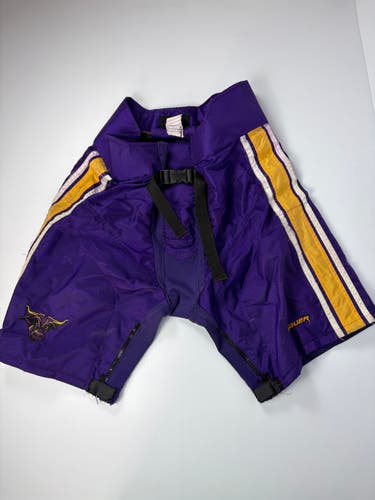 Used Medium Bauer Supreme Pro Stock Hockey Pant Shell - Purple