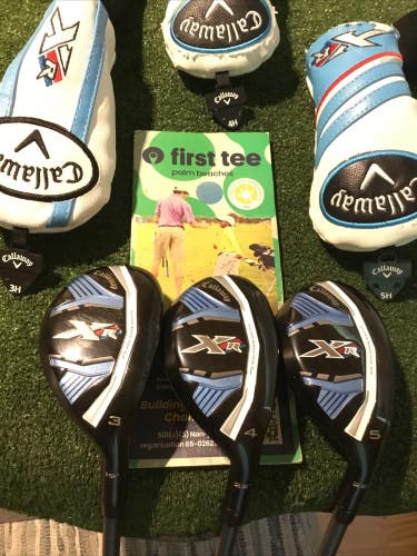 Callaway Ladies XR Hybrids Set 3H, 4H, 5H Project X 47g San Diego Graphite *VGC*