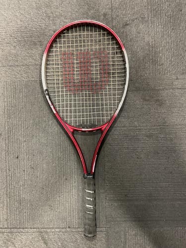 Used Wilson FUSION Adult Tennis Racquet Red 4 3/8" 11614-S000244502