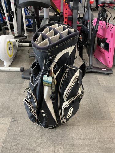 Used Taylormade 14 WAY CART BAG Mens Cart Bag Navy Blue 11614-S000244492