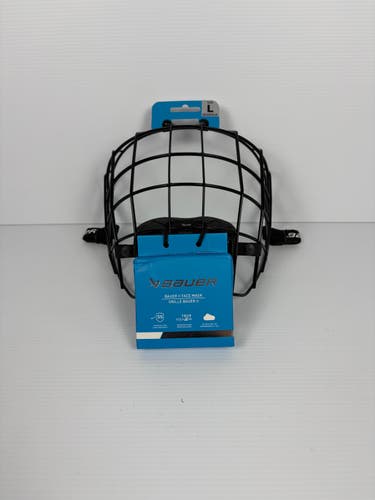New Large Bauer Profile II Full Cage - Black/White