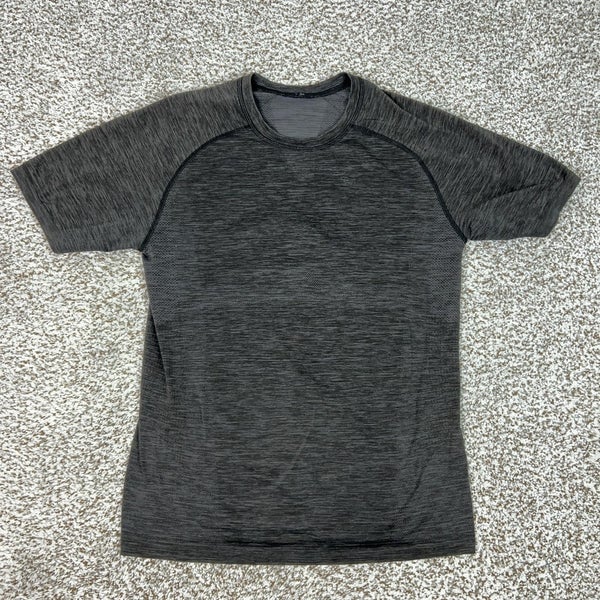 Lululemon Shirt Mens Small Gray Metal Vent Tech Short Sleeve Athletic Running