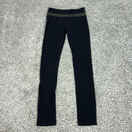 Lululemon Pants Womens 6 Black Camo Waist Leggings Yoga Athletic Gym Stretch