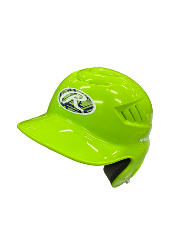 Used Rawlings REMIX Batting Helmet No Mask Neon Green S/M 11682-S000136806