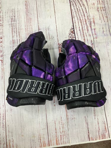 Black Senior Warrior VIP Purple Gloves 13" (Used)