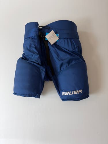 New Senior XL Bauer Custom Pro Stock Hockey Pants - Royal