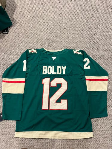 Matt Boldy Minnesota Wild home Jersey size 50/medium (New)