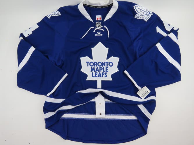 Reebok Toronto Maple Leafs Game Issued Authentic NHL Hockey Jersey Blue 56 #14