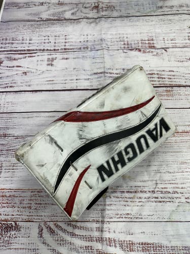 White Junior Vaughn Ventus LT80 Goalie Blocker Regular (Used)