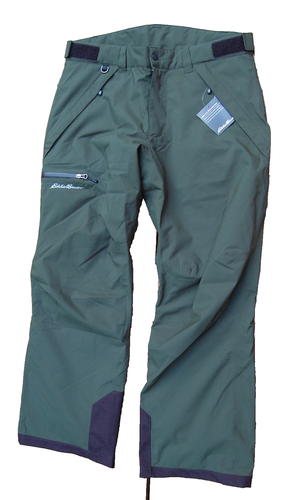 EDDIE BAUER Funski Insulated Ski Snowboards Pants Green Men's Size L NWT
