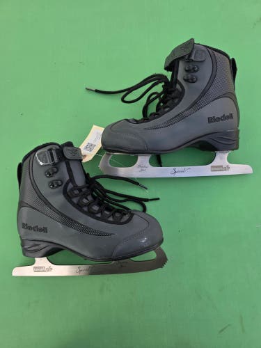 Black Riedell Soar Onyx Figure Skates Adult 5