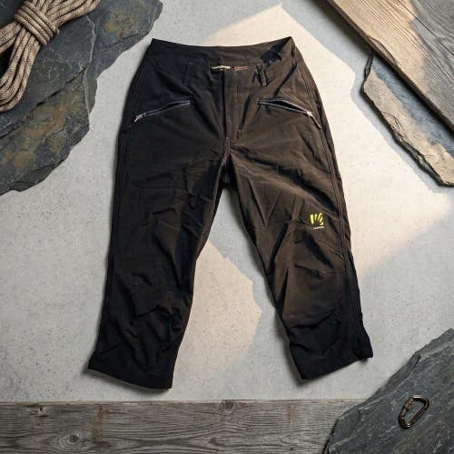 Karpos Cropped Technical Hiking Pants Black EU40 US4 Gorpcore Mountain Utility