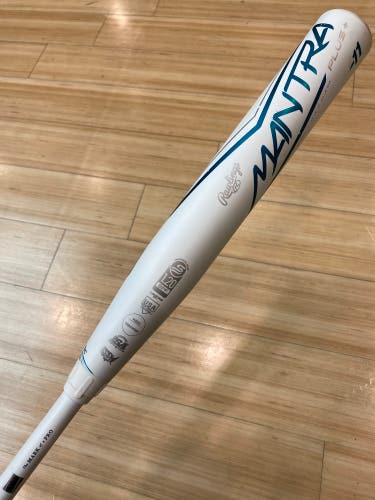 White 2023 Rawlings Mantra Composite Bat (-11) Composite 21 oz 32" (Used)