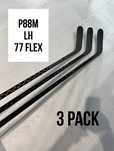 Senior(3x)Left P88M 77 Flex ProBlackStock™ Unbranded Blackouts Pro Stock Nexus Hockey Sticks