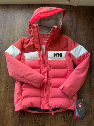 Helly Hansen Girls Ski Jacket Size 10 Sunset Pink NWT Insulated Winter Coat