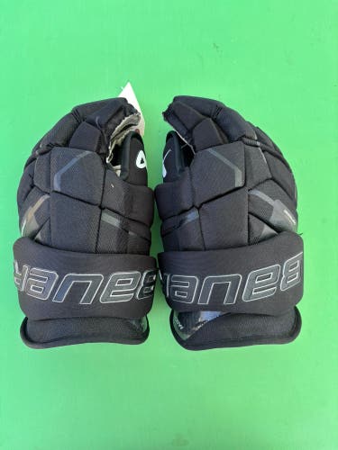 Black Senior Bauer Supreme Mach Gloves 15"