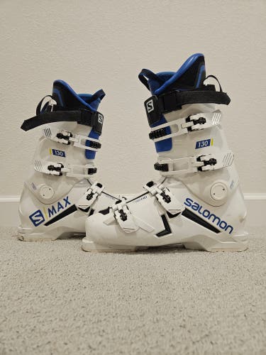 Mondo 29 & 29.5 Men's Salomon All Mountain S/Max 130 Ski Boots Stiff Flex (Used)