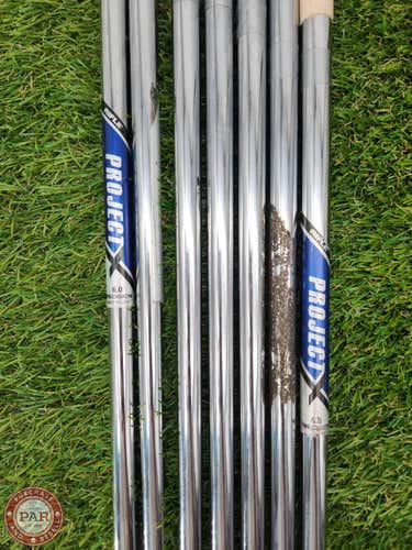 PROJECT X RIFLE PRECISION 6.0 IRON SHAFT SET STIFF 120G .355 TIP VERYGOOD