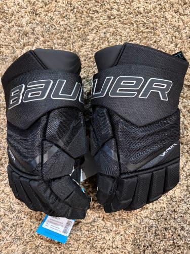 Bauer Vapor Flylite Hockey Gloves 14" (New) Black