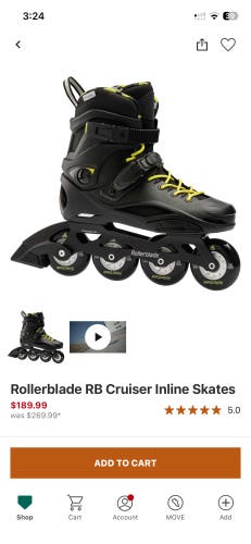 Rollerblade RB Cruiser Size 9