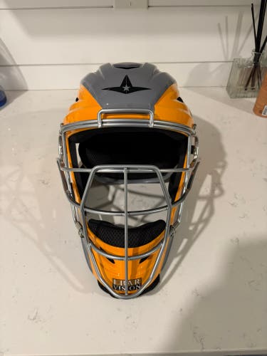 Yellow Adult All Star Catcher's Mask (New)