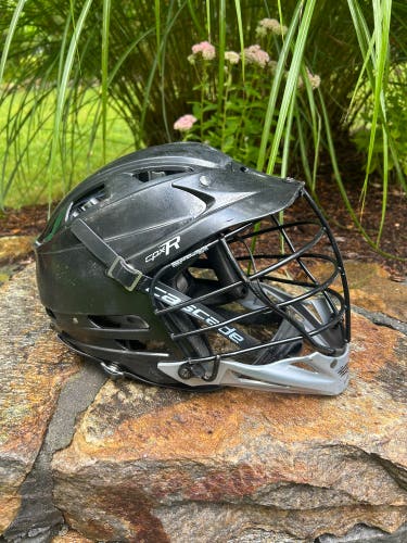Cascade CPX-R Adult Lacrosse Helmet Black Silver CPXR