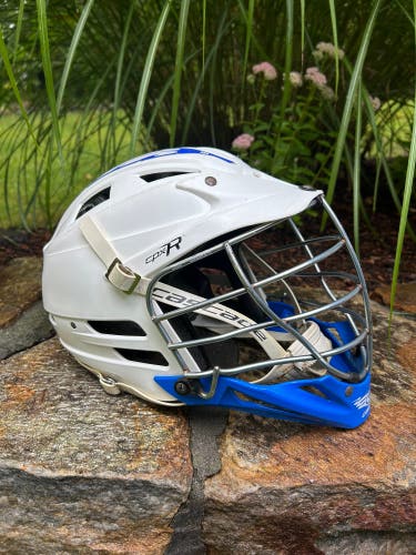 Cascade CPX-R White Blue Lacrosse Helmet CPXR